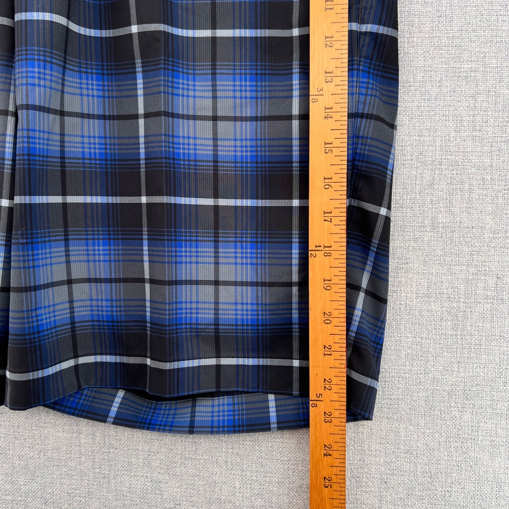 Nike Golf Dri-FIT Plaid Shorts Men 38 Blue Performance Stretch Athletic Preppy - Picture 6 of 10